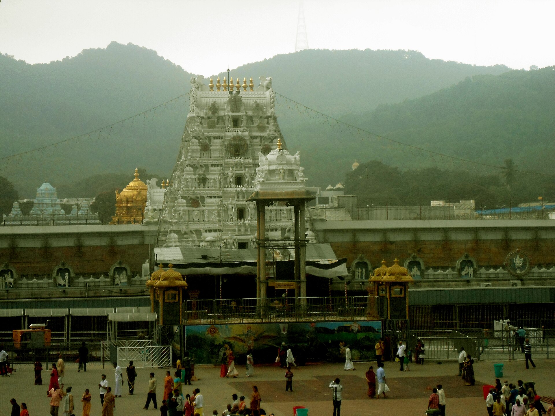 View of Tirumala Venkateswara Temple